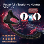 SEVN 3 in 1 Anal Vibrator for Men Prostate Massager Male Vibrator Cock Ring Taint Stimulator Remote Control Anal Beads Adult Sex Toys 