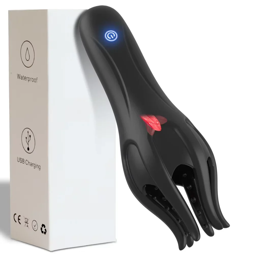 SEVN Male Masturbator Sex Toys for Men, Male Penis Vibrator for Mens with Tongue Licking, Masterbater Adult Sex Toy for Couples Him Gay Women Pleasure